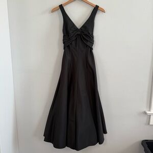 Cache Vintage Black Taffeta Formal Dress, Size 2